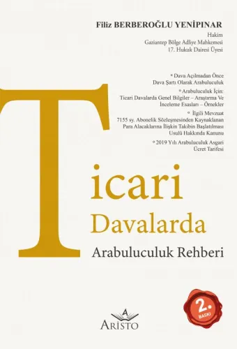 Ticari Davalarda Arabuluculuk Rehberi Aristo Yayınevi Filiz Berberoğlu