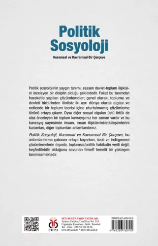 Politik Sosyoloji Ali Yaşar Sarıbay Politik Sosyoloji Ali Yaşar Sarıbay