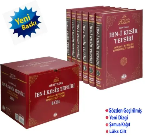 İbn-i Kesir Tefsiri (6 Cilt, Şamua); Kur'an-ı Kerim'in Hadislerle Tefsiri