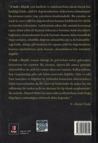 Amak-ı Hayal Şehbenderzade Filibeli Ahmed Hilmi Kapı Yayınları %59 ind