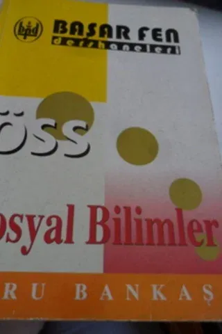 ÖSS Sosyal Bilimler Soru Bankası