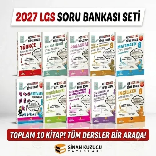 8. SINIF - LGS MEB BÖYLE SORAR SORU BANKASI SETİ ( 2027 LGS )
