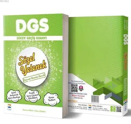 Nisan DGS Sözel Yetenek Tek Kitap Konu Anlatımlı Soru Bankası Sayısal Mantık İlaveli