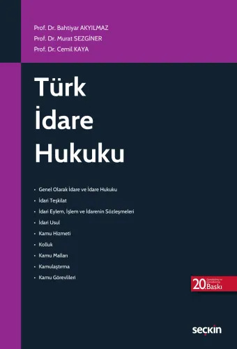 Türk İdare Hukuku Bahtiyar Akyılmaz