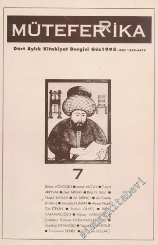 Müteferrika Kitabiyat Dergisi - Sayı: 7      Güz 1996