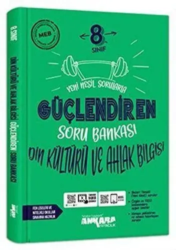 Ankara Yayıncılık 8.Sınıf Güçlendiren Din Kültürü Ve Ahlak Bilgisi Soru Bankası (2021)