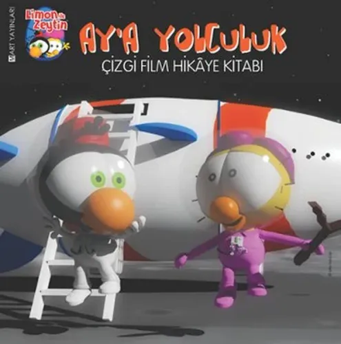 Limon İle Zeytin Ay'a Yolculuk Çizgi Film Hikaye Kitabı