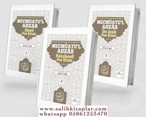 Mecmuatül Ahzab - Şazeli Dua Kitabı 3 Cilt Takım