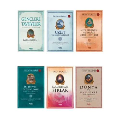 İmam Gazali Gençlere Tavsiyeler-Nefs Terbiyesi-Yaratılıştaki Sırlar-Dünya ve Hakikati 6'lı Set