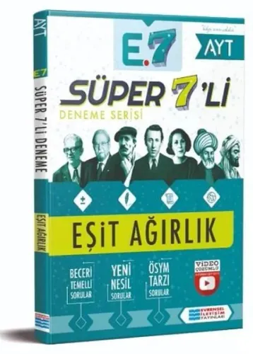 Evrensel İletişim Yayınları AYT Eşit Ağırlık Süper 7 li Deneme Evrensel