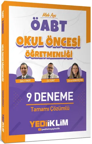 Yediiklim Yayınları 2027 MEB AGS ÖABT Okul Öncesi Öğretmenliği Tamamı 