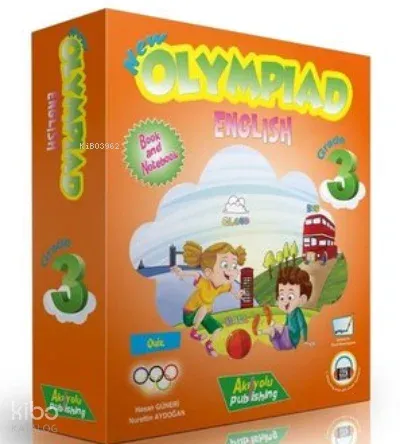 Akılyolu Publishing 3.Sınıf Yeni Olimpiyat İngilizce 3'Lü Eğitim Seti-10 Kitap Takım
