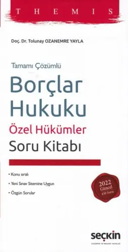 THEMIS Borçlar Hukuku Özel Hükümler Soru Kitabı