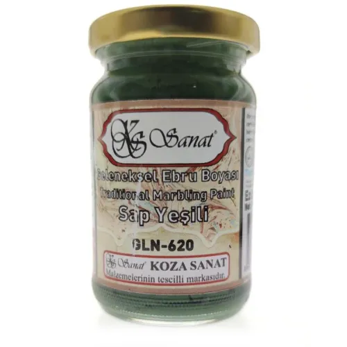 Koza Sanat Ebru Boyası Sap Yeşili 105cc