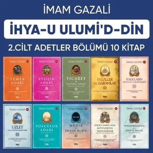 İhyau Ulumiddin 2.Cilt - (Adetler Bölümü 10 Kitap)