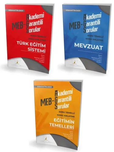 SÜPER FİYAT Pelikan Yayınları 2026 MEB - AGS Eğitimin Temelleri - Türk Eğitim Sistemi - Mevzuat Soru Temelli Konu Anlatımı Seti