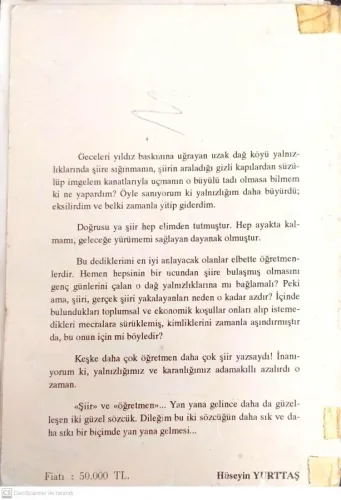 Şair Öğretmenlerden Şiirler Antolojisi Yücel Barut Anonim
