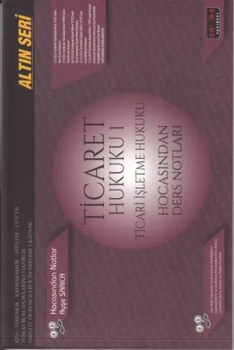 Ticaret Hukuku 1 Ticari İşletme Hukuku