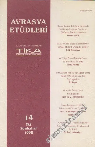Avrasya Etüdleri Dergisi - Sayı: 14      Yaz - Sonbahar