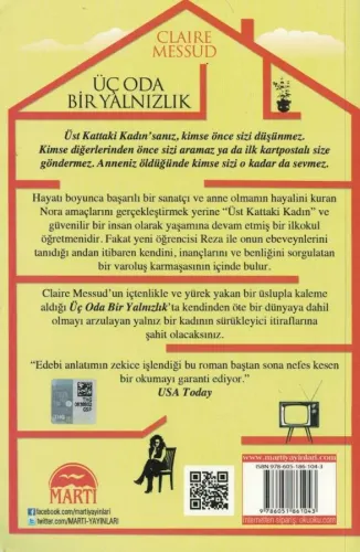 Üç Oda Bir Yalnızlık Claire Messud Martı Yayınevi %44 indirimli