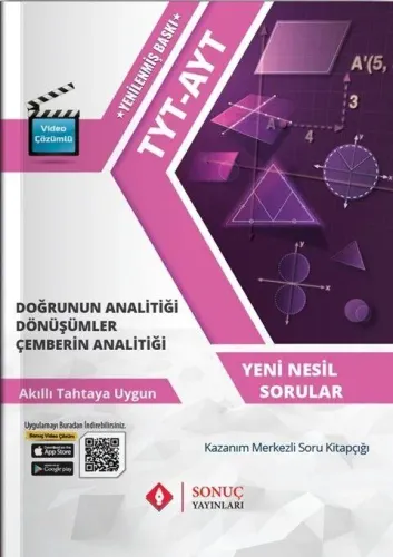 Sonuç Yayınları TYT AYT Doğrunun Analitiği Dönüşümler Çemberin Analiti
