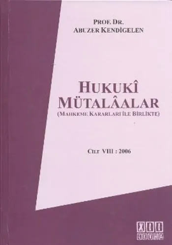 Hukuki Mütalaalar Cilt:8