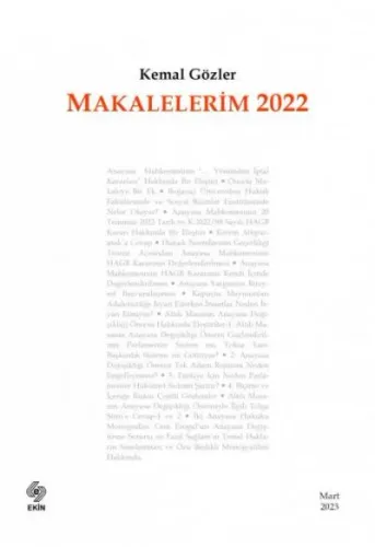 Makalelerim 2022