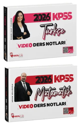 Hoca Kafası Yayınları 2026 KPSS Türkçe ve Matematik Video Ders Notları