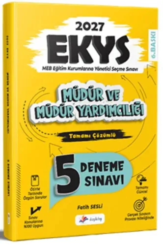 Dizgi Kitap Yayınları 2027 MEB EKYS Müdür ve Müdür Yardımcılığı Tamamı