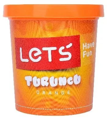 Lets Tek Renk Oyun Hamuru Neon Turuncu 150Gr / L8340-16