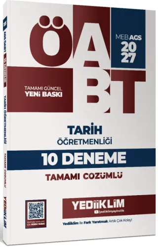 Yediiklim Yayınları 2027 MEB AGS ÖABT Tarih Öğretmenliği Tamamı Çözüml