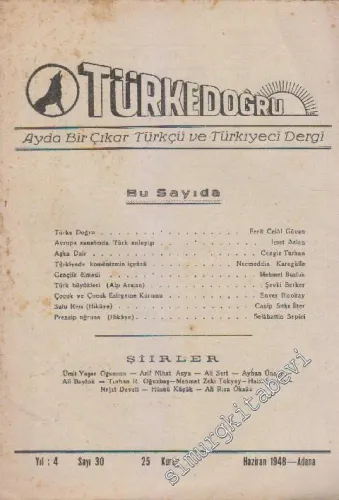 Türke Doğru Dergisi - Sayı: 30    4  Haziran