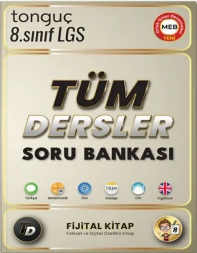 Tonguç Akademi 8. Sınıf LGS Tüm Dersler Fijital Kitap Soru Bankası
