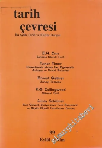 Tarih Çevrsi İki Aylık Tarih ve Kültür Dergisi -       Eylül Ekim 1999