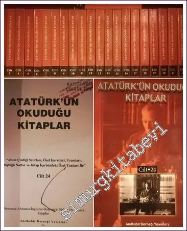 Atatürk'ün Okuduğu Kitaplar: Altını Çizdiği Satırları Özel İşaretleri Uyarıları Düştüğü Notlar ve Kitap İçerisindeki Özel Yazılar ile 24 Cilt TAKIM -        2001