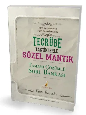 Pelikan Rüştü Hoca İle Tecrübe Sözel Mantık Tamamı Çözümlü Soru Bankas Pelikan Rüştü Hoca İle Tecrübe Sözel Mantık Tamamı Çözümlü Soru Bankas