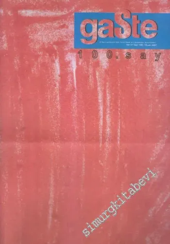 Gaste Dergisi - Sayı: 100    12  Ocak