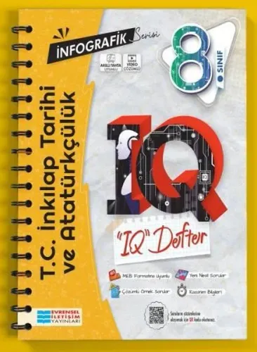 8.Sınıf T.C. İnkılap Tarihi ve Atatürkçülük İnfografik Serisi IQ Akıllı Defter