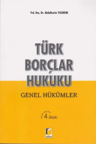 Türk Borçlar Hukuku Genel Hükümler