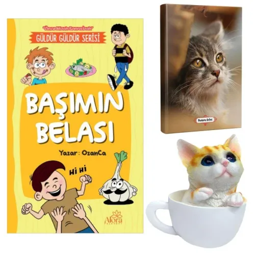 Başımın Belası - Mini Kedi Planlama Defteri ve Fincanda Kedi Kumbara -