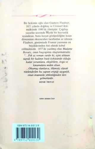Madame Bovary Gustave Flaubert Remzi Kitabevi