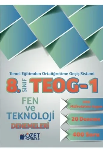 8. Sınıf TEOG 1 Fen ve Teknoloji Denemeleri