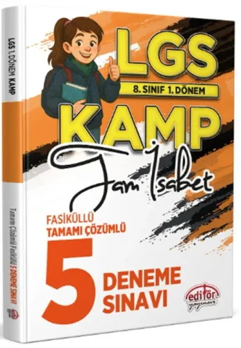 Editör Yayınları 8. Sınıf 1. Dönem LGS Kamp Tam İsabet Fasiküllü Tamam