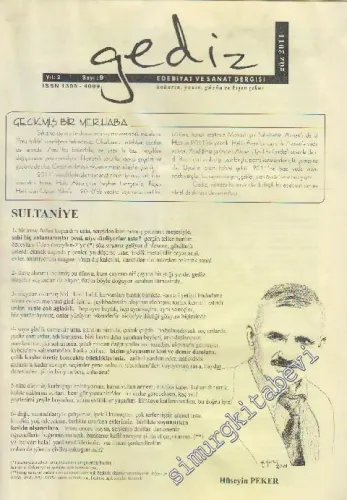 Gediz Edebiyat ve Sanat Dergisi - Sayı: 9    2  Güz