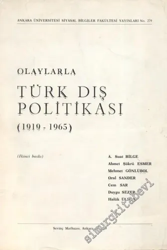 Olaylarla Türk Dış Politikası 1919 - 1965 -        1969