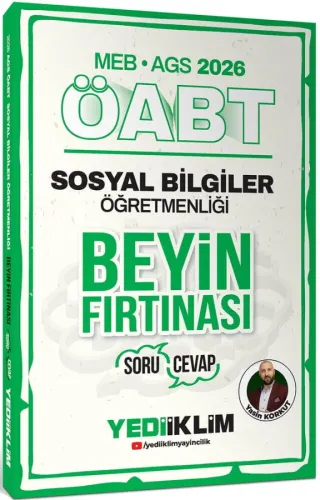 Yediiklim Yayınları 2026 MEB AGS ÖABT Sosyal Bilgiler Öğretmenliği Beyin Fırtınası Soru Cevap