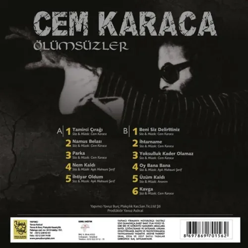 Cem Karaca - Ölümsüzler 1 (Plak) - Halkkitabevi