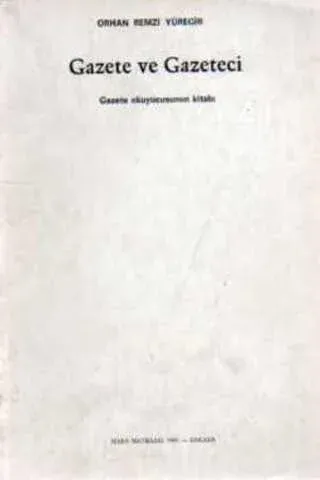 Gazete ve Gazeteci