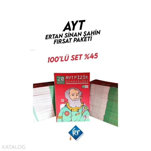 Ertan Sinan Şahin Yayınları AYT Fizik Denemeleri Ertan Sinan Şahin (20 Deneme) 100'lü