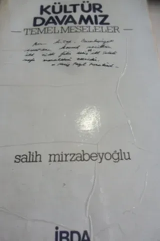 Kültür Davamız Temel Meseleler